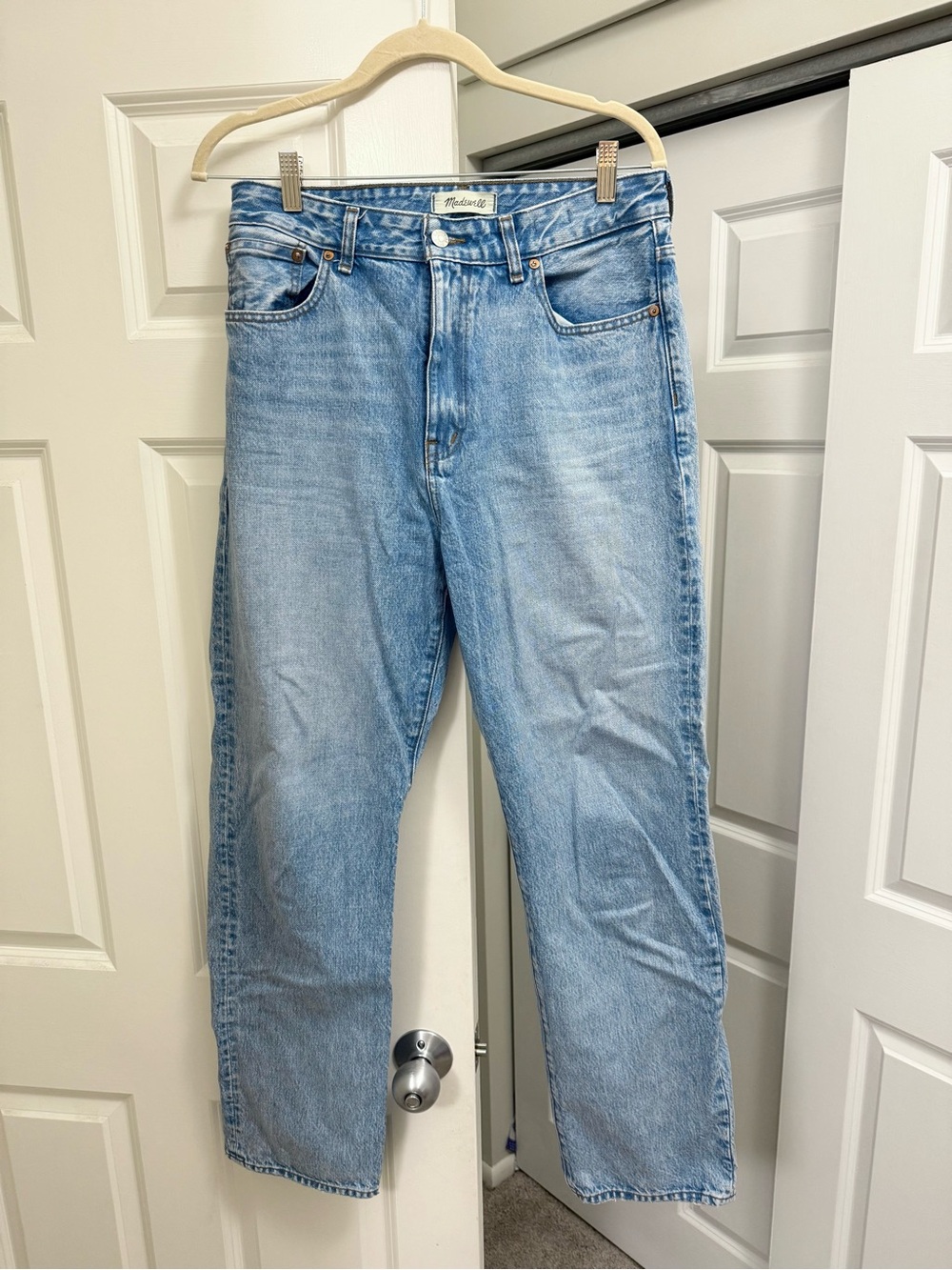 Madewell Curvy Straight Jeans 29 Blue